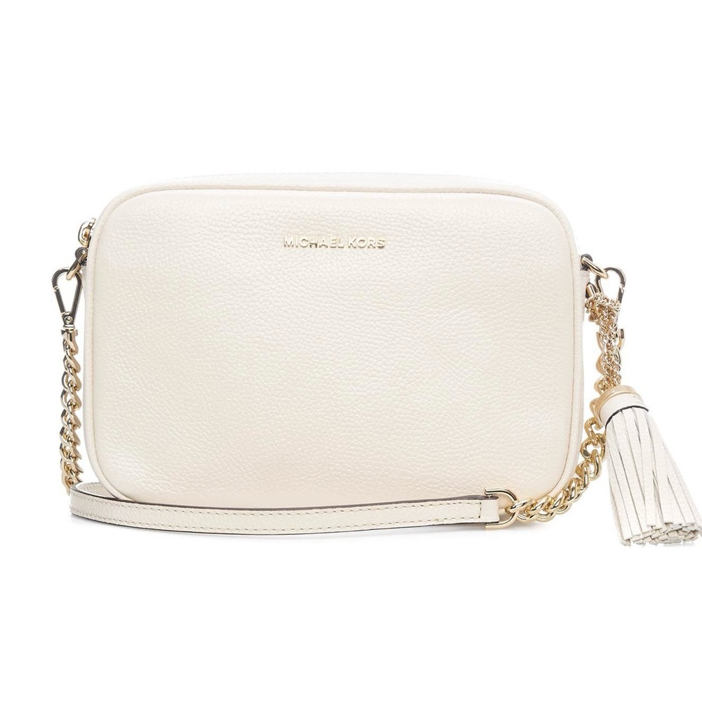 Michael Kors Ivory Ginny Crossbody Camera Bag